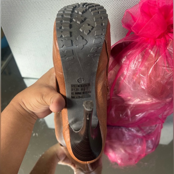 Tan Booties Heels - Picture 3 of 3